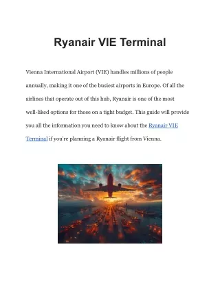 Ryanair VIE Terminal