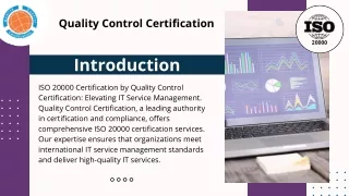 ISO 20000 Certification  | QC Certification