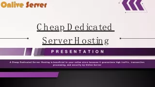 Maximize Performance with Cheap Dedicated Server Hosting from France Servers