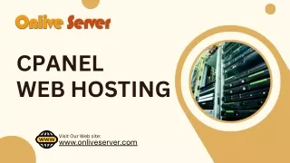 Enhance Your Online Presence with cPanel Web Hosting