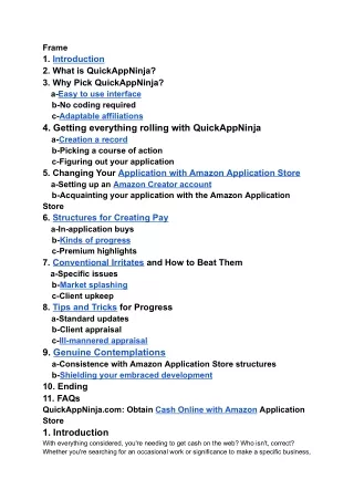 Get Money Online with QuickAppNinja Amazon Application