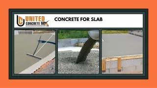 Concrete for Slab