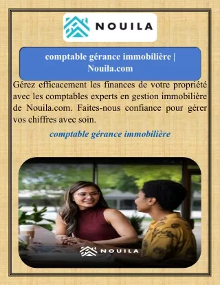 comptable gérance immobilière   Nouila.com