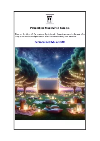 Personalized Music Gifts  Raaag.in