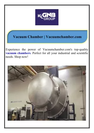 Vacuum Chamber Vacuumchamber.com