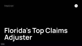 Florida's Top Claims Adjuster