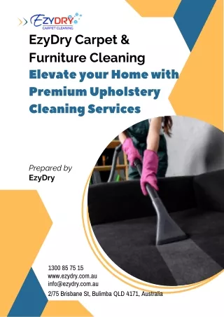 Elevate your Home with Premium Upholstery Cleaning Services