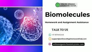 Biomolecules Homework and Assignment Assistance