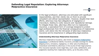 Defending Legal Reputation Exploring Attorneys Malpractice Insurance