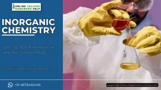 Ace inorganic Chemistry with Expert Online Homework help Platform