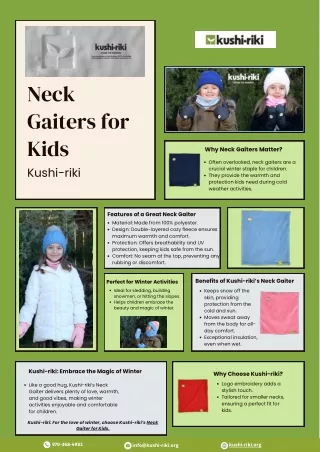 Neck Gaiters For Kids