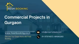 Commercial Property for Rent in Gurgaon | Fresh Booking