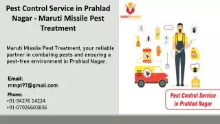 Pest Control Service in Prahlad Nagar  - Maruti Missile Pest Treatment