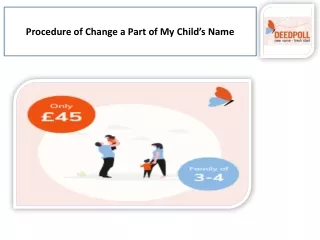 Change a Part of My Child’s Name to Balance Legal Requirements