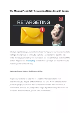 The Missing Piece_ Why Retargeting Needs Great UI Design