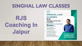 RJS Coaching In Jaipur