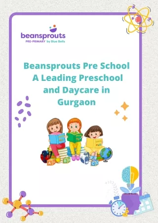 Beansprouts Pre School A Leading Preschool and Daycare in Gurgaon