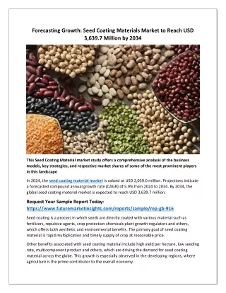 Key Strategies and Market Shares in the Seed Coating Material Industry