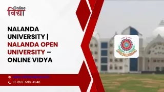 Nalanda University | Nalanda Open University – Online Vidya