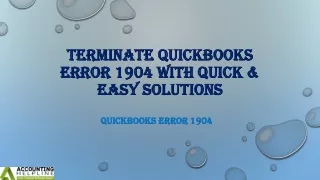 How to do setup for ending QuickBooks Company File Error 1904