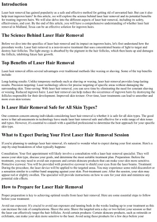 Can Laser Hair Removal in Midland, Texas Treat Ingrown Hairs?