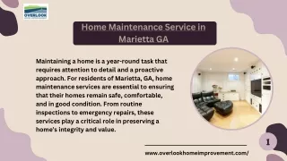 Professional Home Maintenance Service in Marietta GA