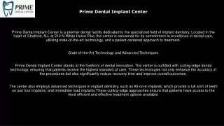 Primedental implants