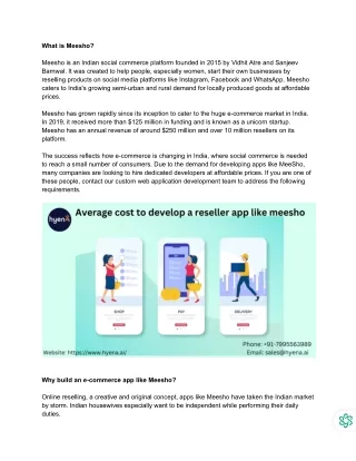 How much does it cost to build a reseller app like Meesho_ - Google Docs