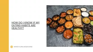 How do I know if my eating habits are healthy
