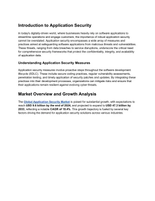 Introduction to Application Security