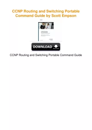 CCNP Routing and Switching Portable Command Guide by Scott Empson
