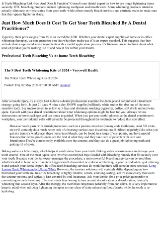 Teeth Bleaching: How It Functions, Types, And Side Effects