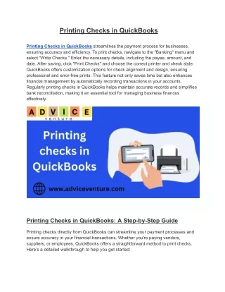 Printing Checks in QuickBooks (1)