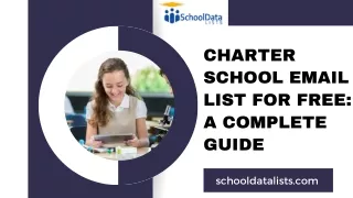 Charter School Email List for Free A Complete Guide