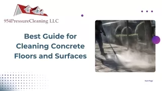 Ultimate Guide for Cleaning of Concrete Surfaces by 954pressurecleaning