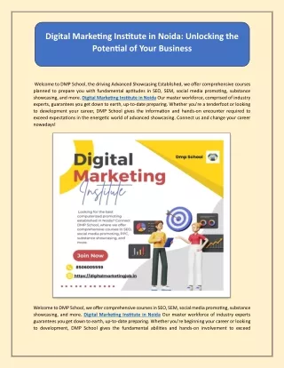 Digital Marketing Institute in Noida