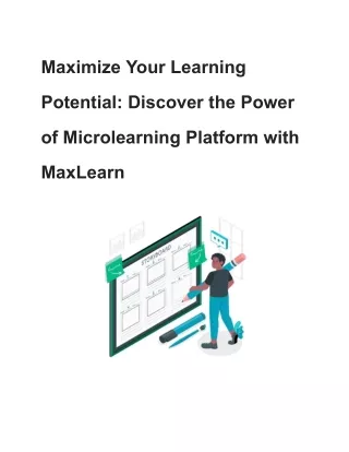 Maximize Your Learning Potential_ Discover the Power of Microlearning Platform with MaxLearn