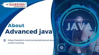 Advanced java Online Training