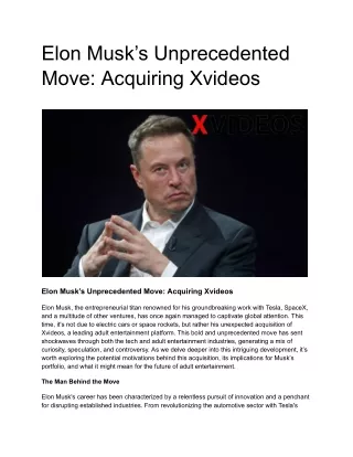 Elon Musk’s Unprecedented Move_ Acquiring Xvideos