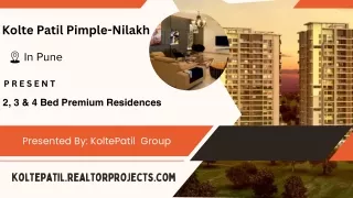 Kolte Patil Pimple Nilakh Pune | Luxury and Serenity Designed for Your Comfort