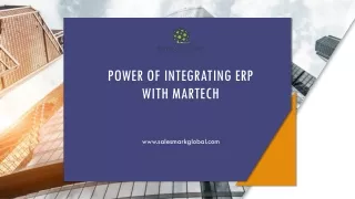 Power of Integrating ERP with MarTech