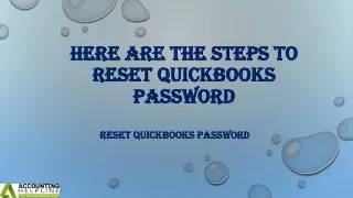 What to do if I Forgot QuickBooks Password?