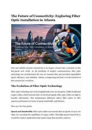 The Future of Connectivity_ Exploring Fiber Optic Installation in Atlanta