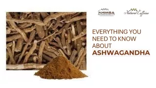 EVERYTHING YOU NEED TO KNOW ABOUT ASHWAGANDHA