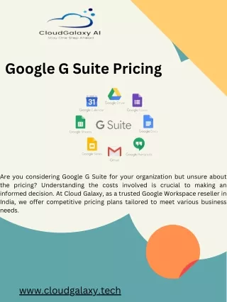 Google G Suite Pricing