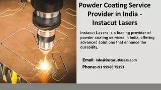 Powder Coating Service Provider in India - Instacut Lasers