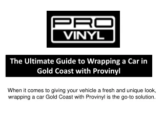 wrapping a Car Gold Coast