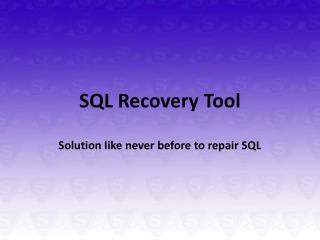 free sql recovery software