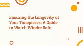 Watch Winder Safe