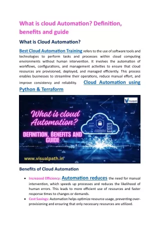 Best Cloud Automation using Python & Terraform | Cloud Automation Training